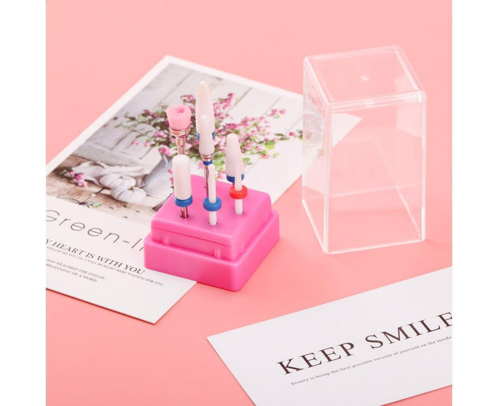 Ceramic Steel Alloy Grinding Dead Skin Removal Nail Art Drill Bit Brush Set-3#