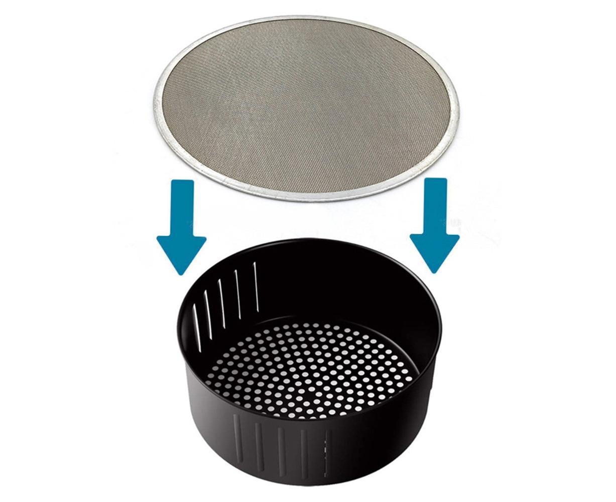 19/21/23/25cm Stainless Steel Oil Splatter Screen Net Cover for Air Frying Pot-23cm