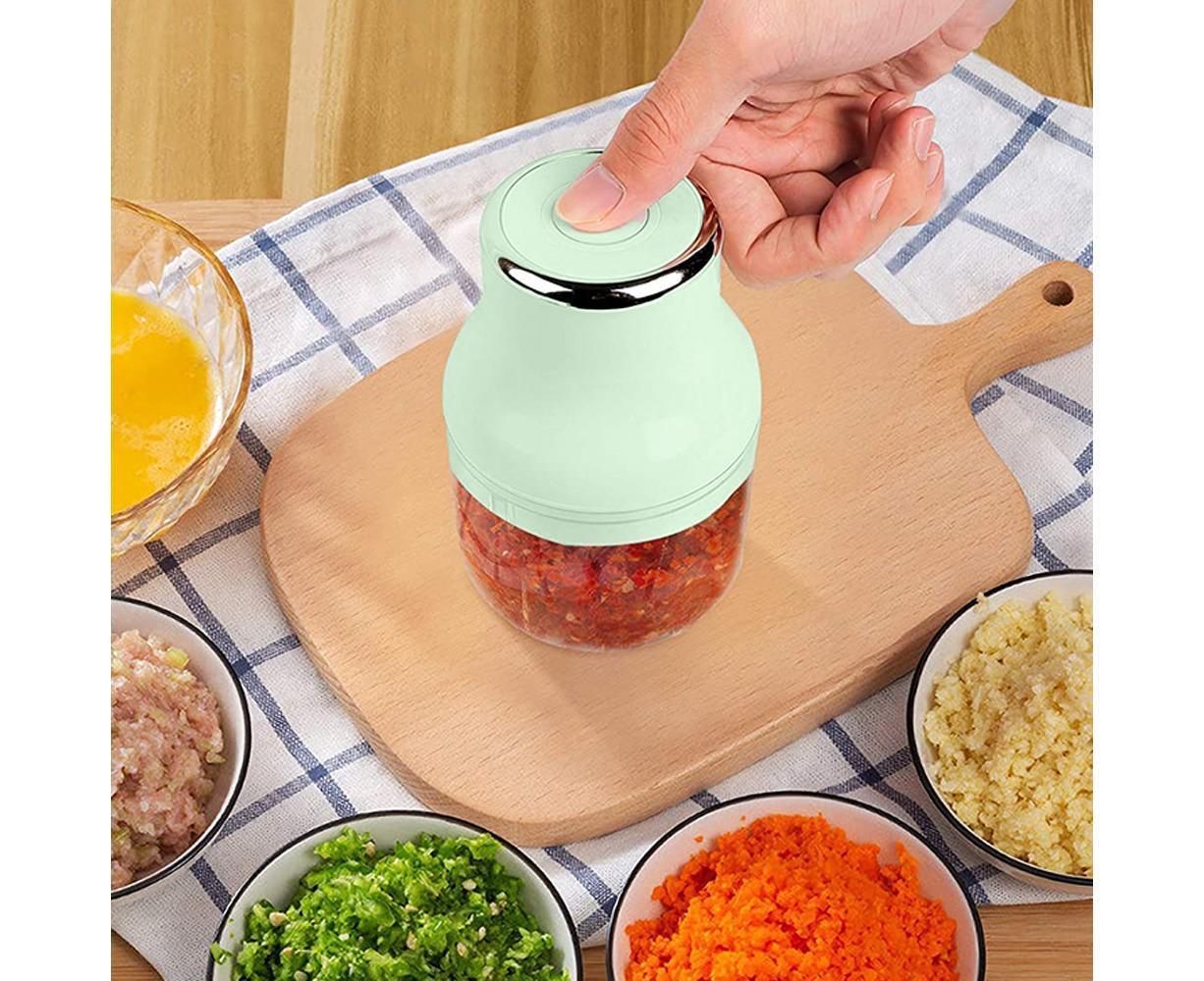 Mini Electric Garlic Chopper - Vegetable Grinder - Blender