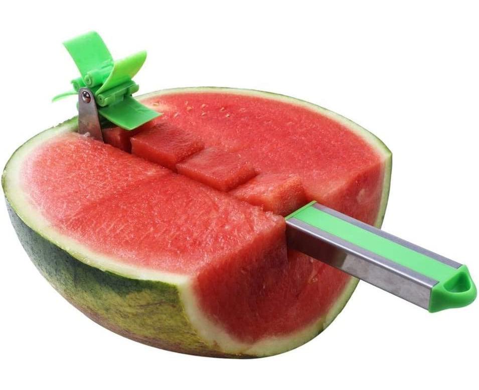 Watermelon Windmill Cutter - Stainless Steel Slicer - Green