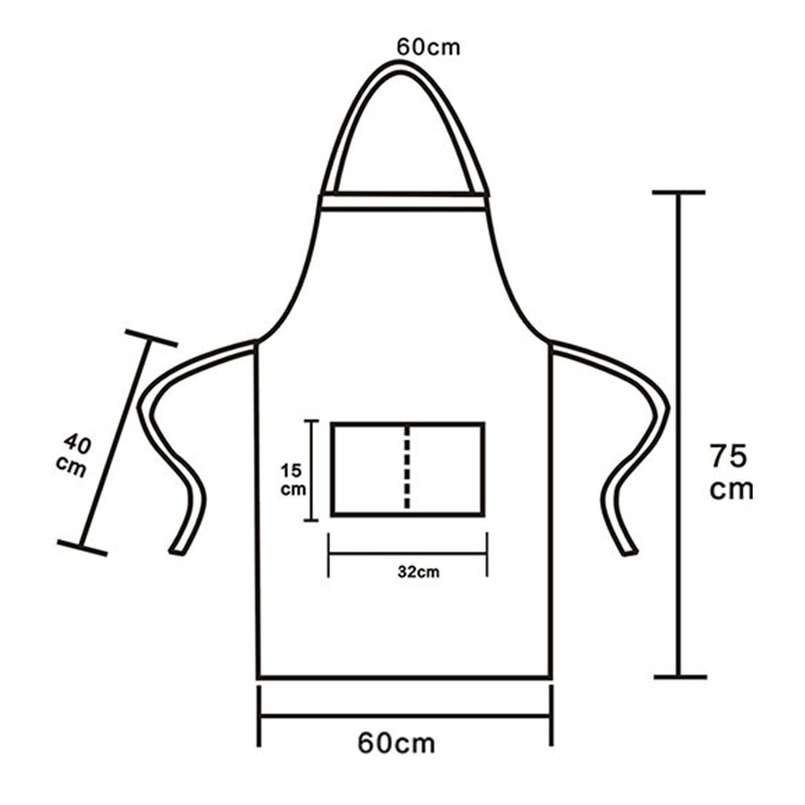 6pcs Waterproof Apron Lightweight Black Apron with Two Pockets for Mens Women for Housework Cooking