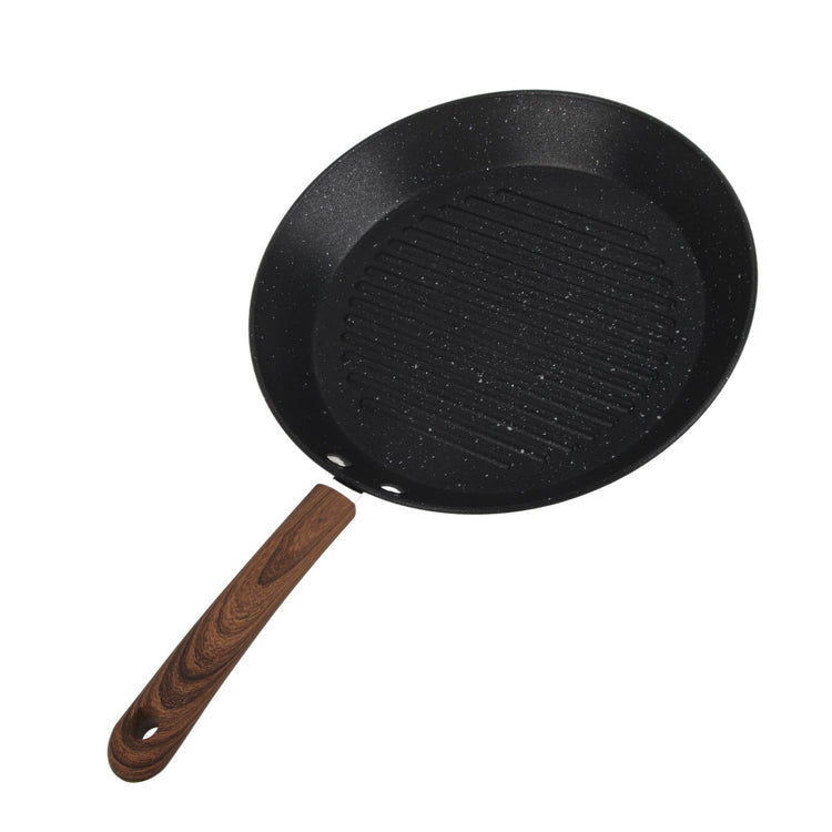 Round Grill Pan Universal Non Stick Multifunctional Flat Bottom Frying Pan for Breakfast - Flavour Fushion Cooking Shop
