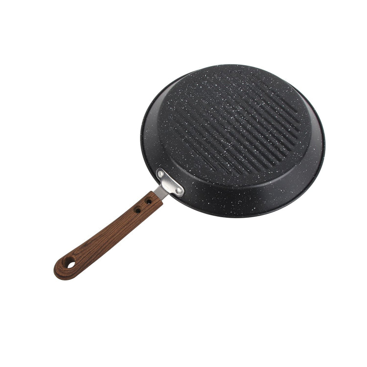 Round Grill Pan Universal Non Stick Multifunctional Flat Bottom Frying Pan for Breakfast - Flavour Fushion Cooking Shop