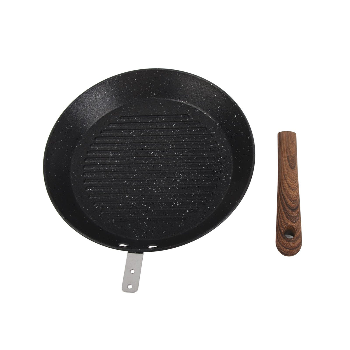 Round Grill Pan Universal Non Stick Multifunctional Flat Bottom Frying Pan for Breakfast - Flavour Fushion Cooking Shop