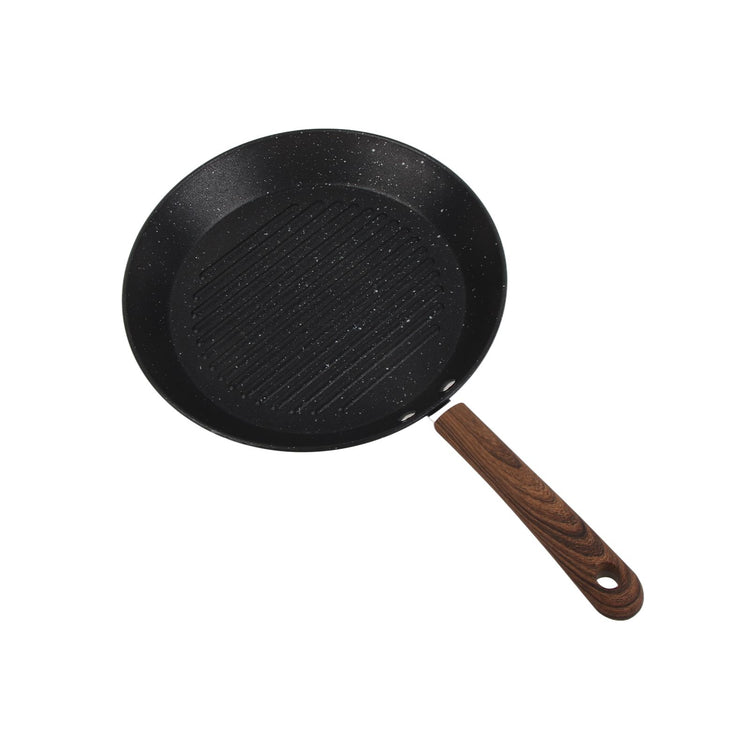 Round Grill Pan Universal Non Stick Multifunctional Flat Bottom Frying Pan for Breakfast - Flavour Fushion Cooking Shop