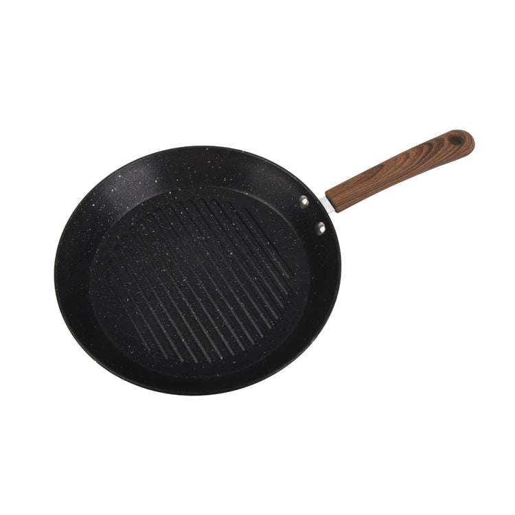 Round Grill Pan Universal Non Stick Multifunctional Flat Bottom Frying Pan for Breakfast - Flavour Fushion Cooking Shop