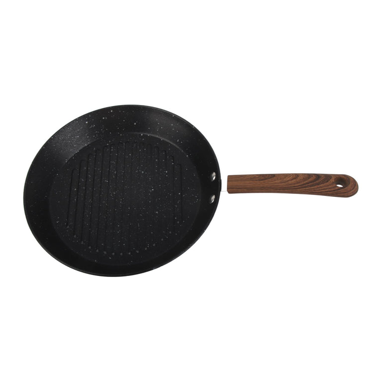 Round Grill Pan Universal Non Stick Multifunctional Flat Bottom Frying Pan for Breakfast - Flavour Fushion Cooking Shop
