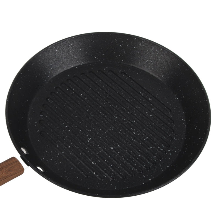 Round Grill Pan Universal Non Stick Multifunctional Flat Bottom Frying Pan for Breakfast - Flavour Fushion Cooking Shop