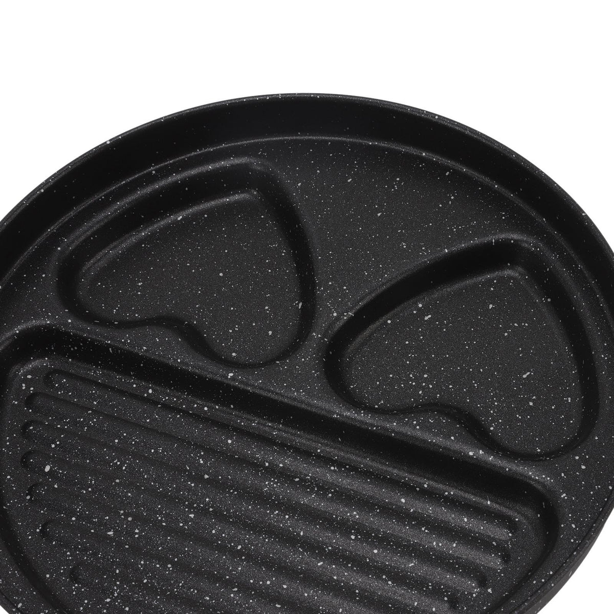 Egg Steak Divided Frying Pan 3 in 1 Multifunctional Prevent Stick Egg Beef Steak Cooker Pan for Home - Flavour Fushion Cooking Shop