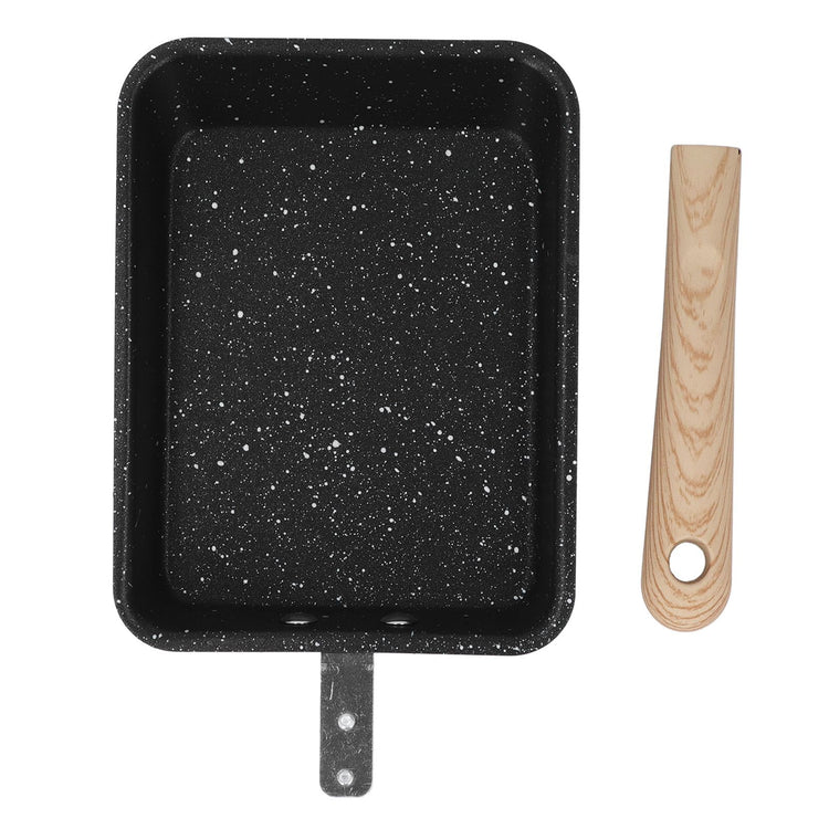 Frying Pan Iron Non Stick Coating Square Thick Multifunction Japanese Omelette Pan for Home Kitchen Tool - Flavour Fushion Cooking Shop