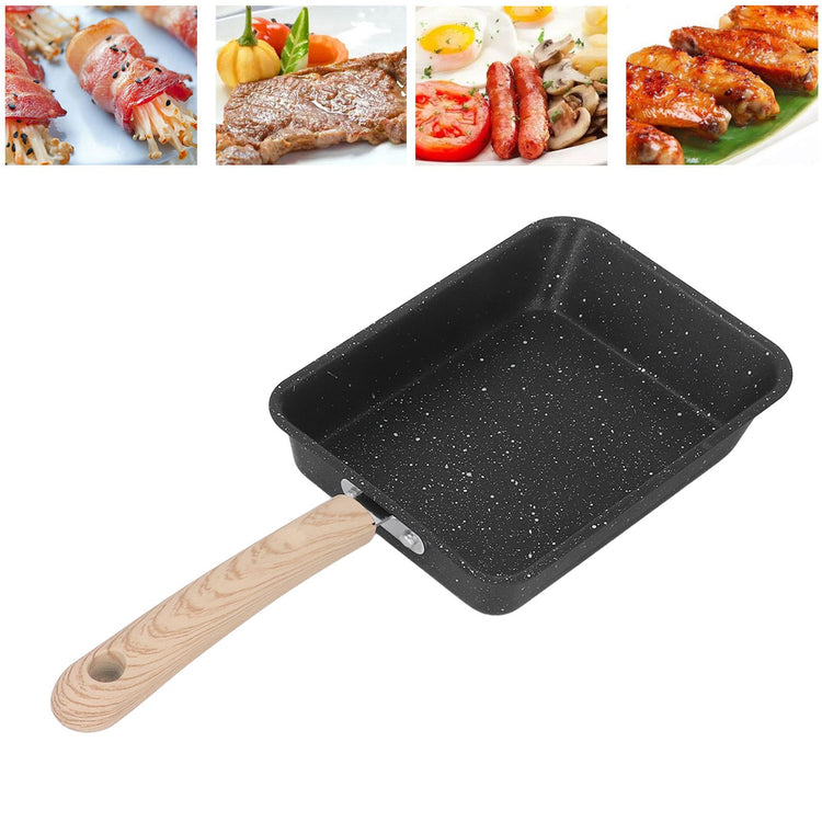 Frying Pan Iron Non Stick Coating Square Thick Multifunction Japanese Omelette Pan for Home Kitchen Tool - Flavour Fushion Cooking Shop