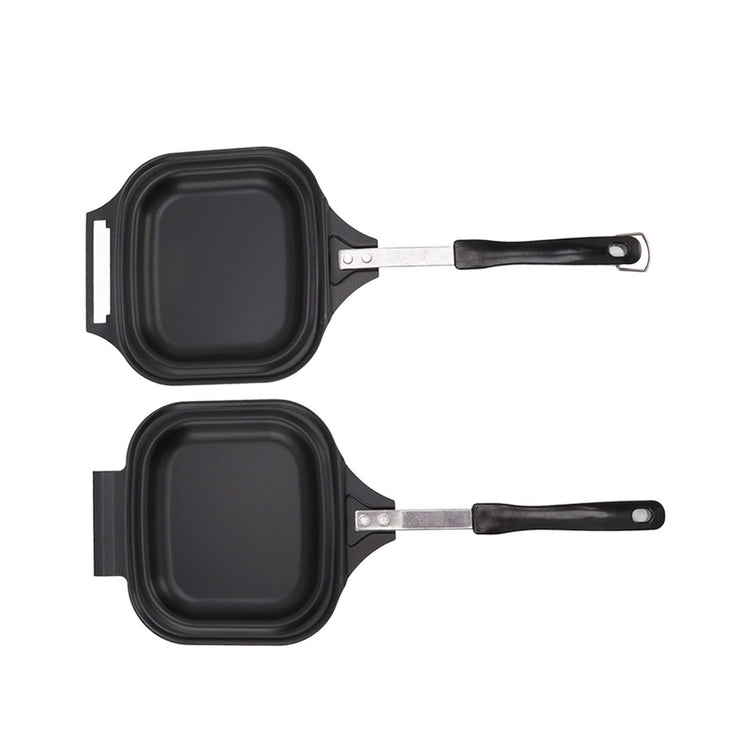 Frying Pan Even Heating Easy Cleaning Double Sided Iron Pancake Pan for Restaurants Home - Flavour Fushion Cooking Shop