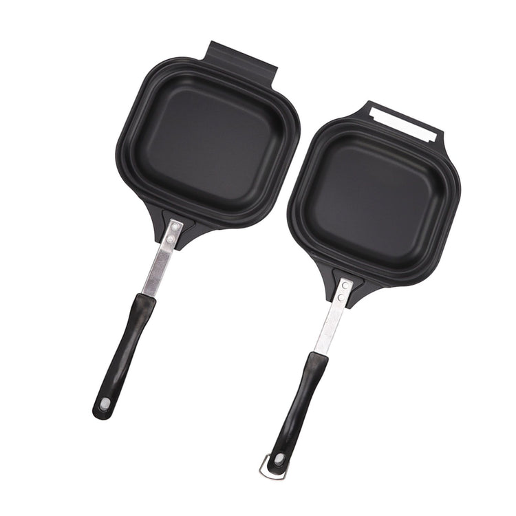 Frying Pan Even Heating Easy Cleaning Double Sided Iron Pancake Pan for Restaurants Home - Flavour Fushion Cooking Shop