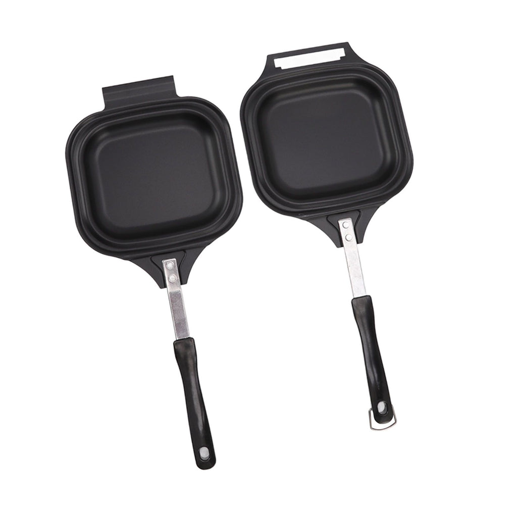 Frying Pan Even Heating Easy Cleaning Double Sided Iron Pancake Pan for Restaurants Home