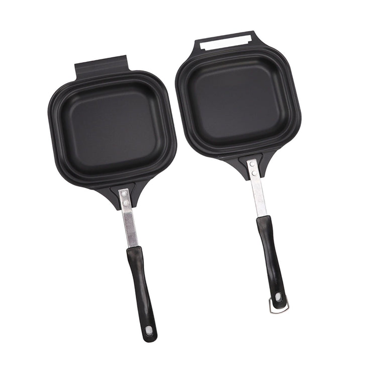 Frying Pan Even Heating Easy Cleaning Double Sided Iron Pancake Pan for Restaurants Home - Flavour Fushion Cooking Shop