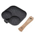 3 in 1 Breakfast Pan Prevents Stick Heat Resistant Divided Grill Frying Pan for Gas Stove Induction Cooker - Flavour Fushion Cooking Shop