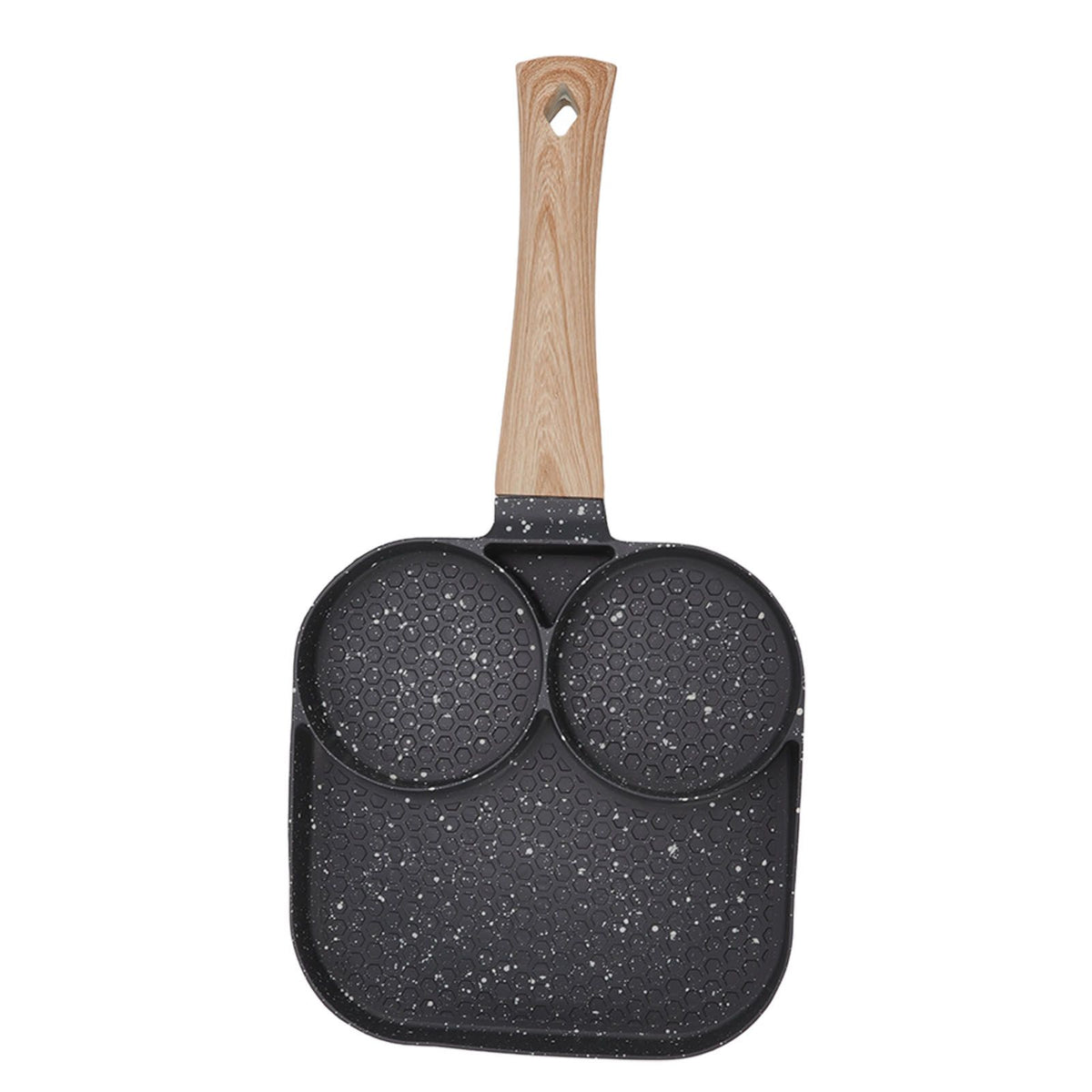 3 in 1 Breakfast Pan Prevents Stick Heat Resistant Divided Grill Frying Pan for Gas Stove Induction Cooker - Flavour Fushion Cooking Shop