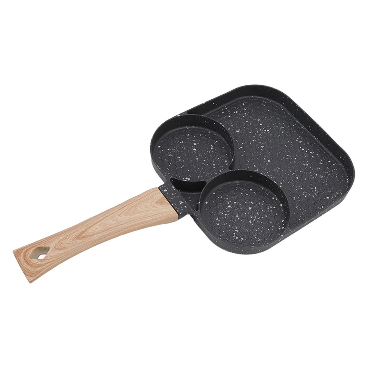 3 in 1 Breakfast Pan Prevents Stick Heat Resistant Divided Grill Frying Pan for Gas Stove Induction Cooker - Flavour Fushion Cooking Shop