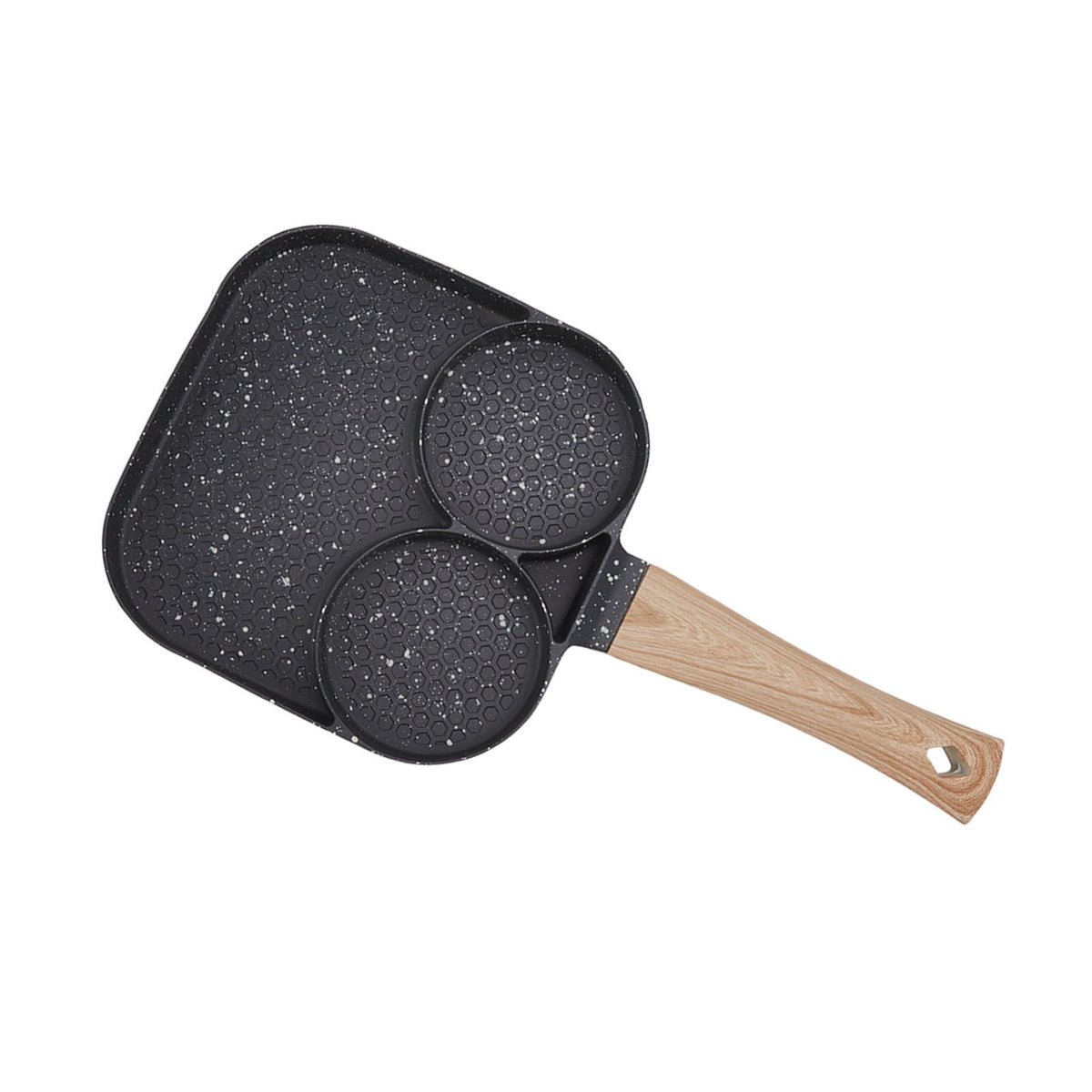 3 in 1 Breakfast Pan Prevents Stick Heat Resistant Divided Grill Frying Pan for Gas Stove Induction Cooker - Flavour Fushion Cooking Shop