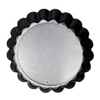 6 Pcs Mini Cake Mould with Removable Bottom 3 Inch Egg Tart Mould Muffin Pans