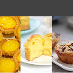 6 Pcs Mini Cake Mould with Removable Bottom 3 Inch Egg Tart Mould Muffin Pans