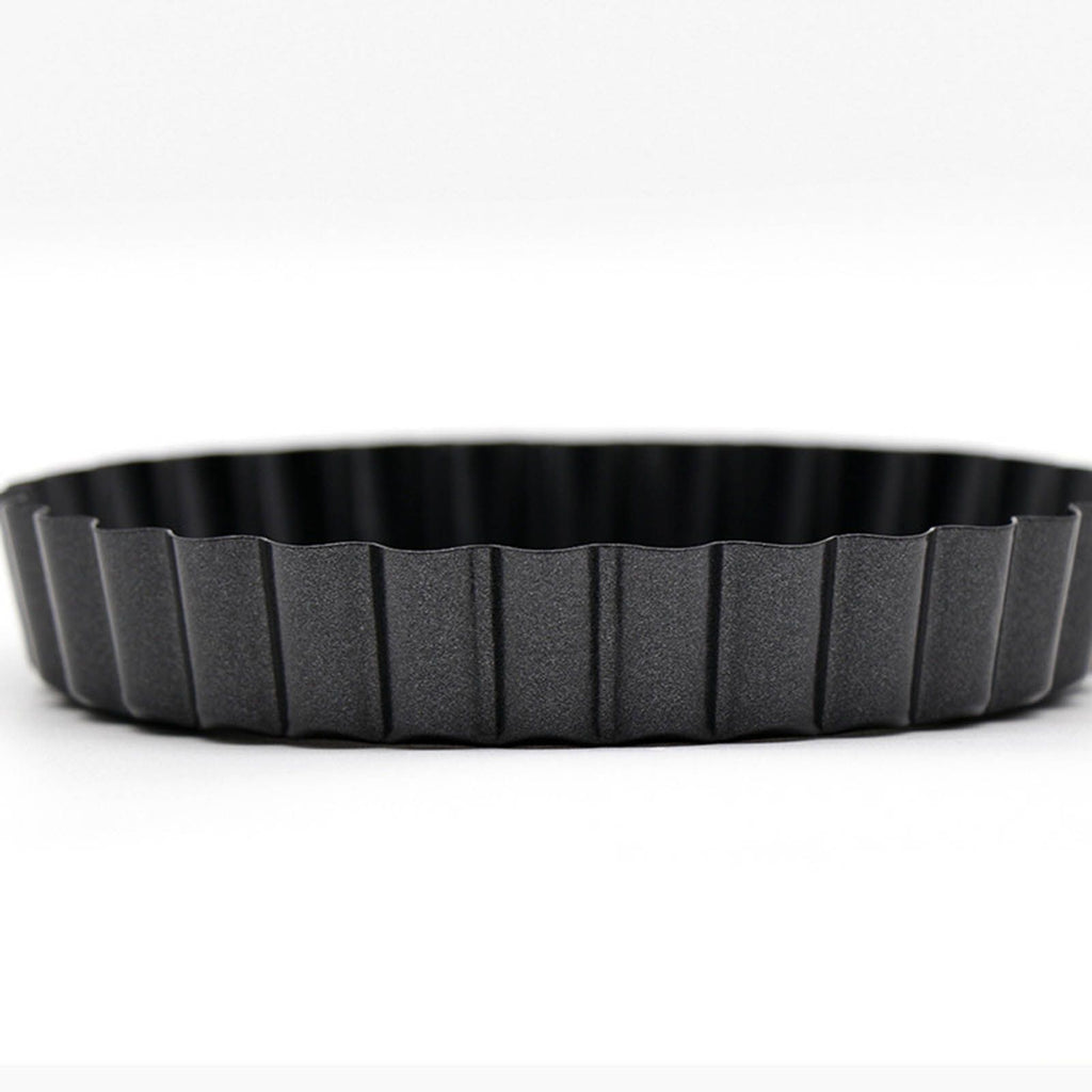 6 Pcs Mini Cake Mould with Removable Bottom 3 Inch Egg Tart Mould Muffin Pans Black Round for Dessert Baking Cooking