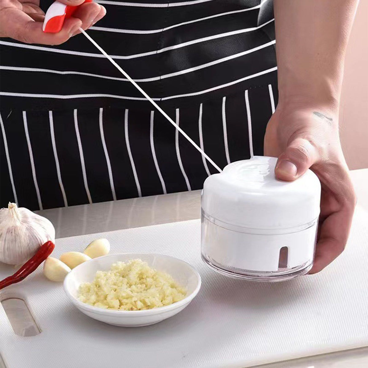 Stainless Steel Garlic Crusher & Press - Flavour Fushion Cooking Shop