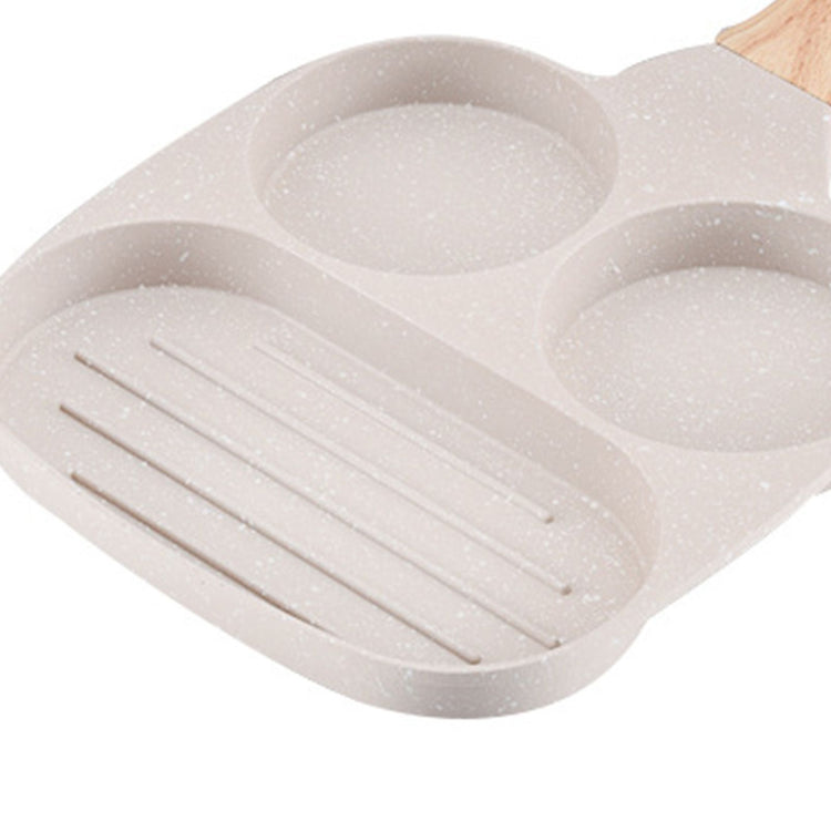 3 in 1 Breakfast Pan Nonstick Aluminum Alloy Labor Saving Pancake Frying Pan for Egg Bacon Gas Stove - Flavour Fushion Cooking Shop