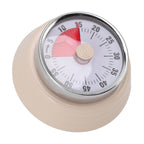 Magnet Circular Timer 60 Minute Visual Countdown Timer Beige