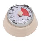 Magnet Circular Timer 60 Minute Visual Countdown Timer Beige