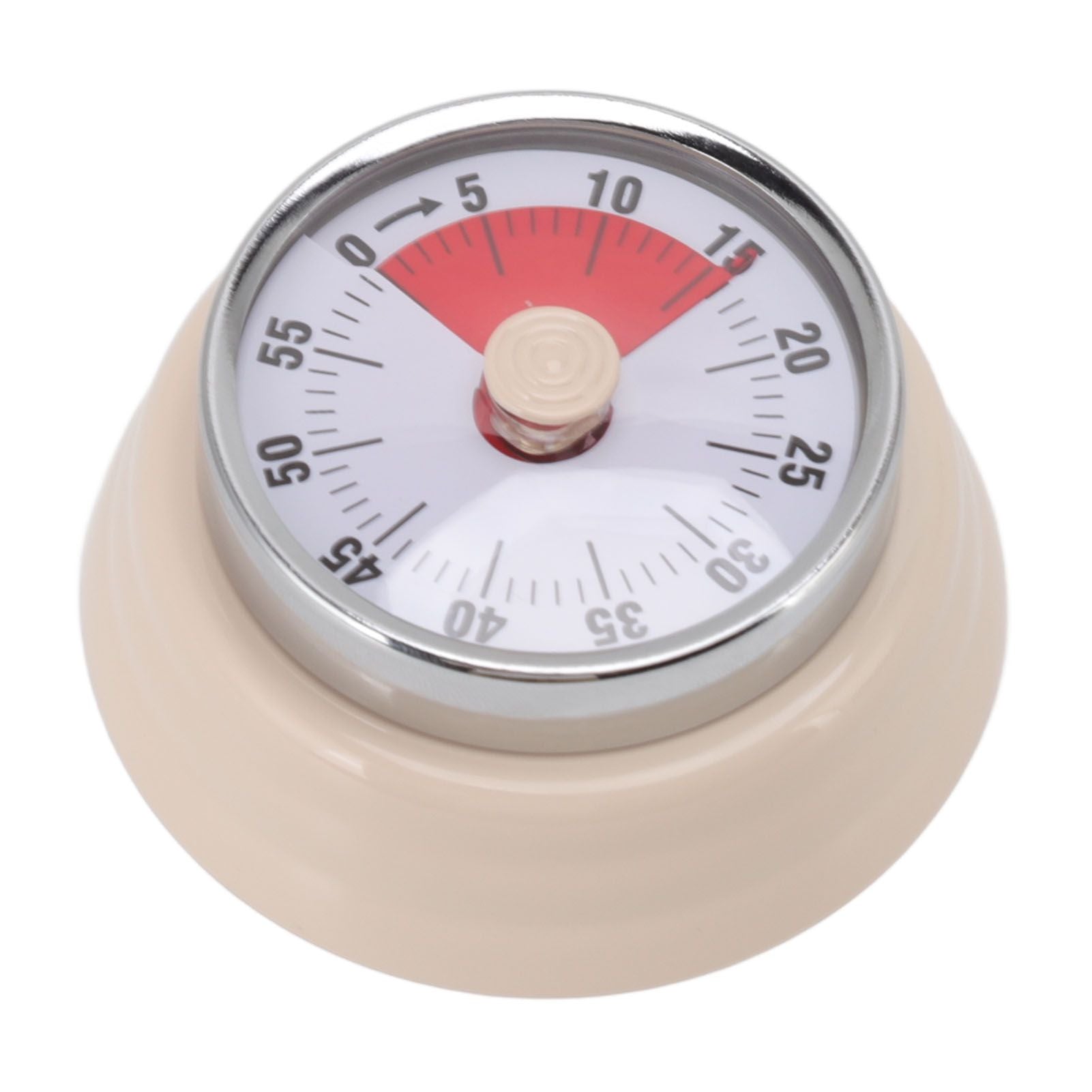 Magnet Circular Timer 60 Minute Visual Countdown Timer for Teachers Classroom Kids Homework Reading Adults Cooking Office Gym Beige