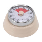 Magnet Circular Timer 60 Minute Visual Countdown Timer Beige