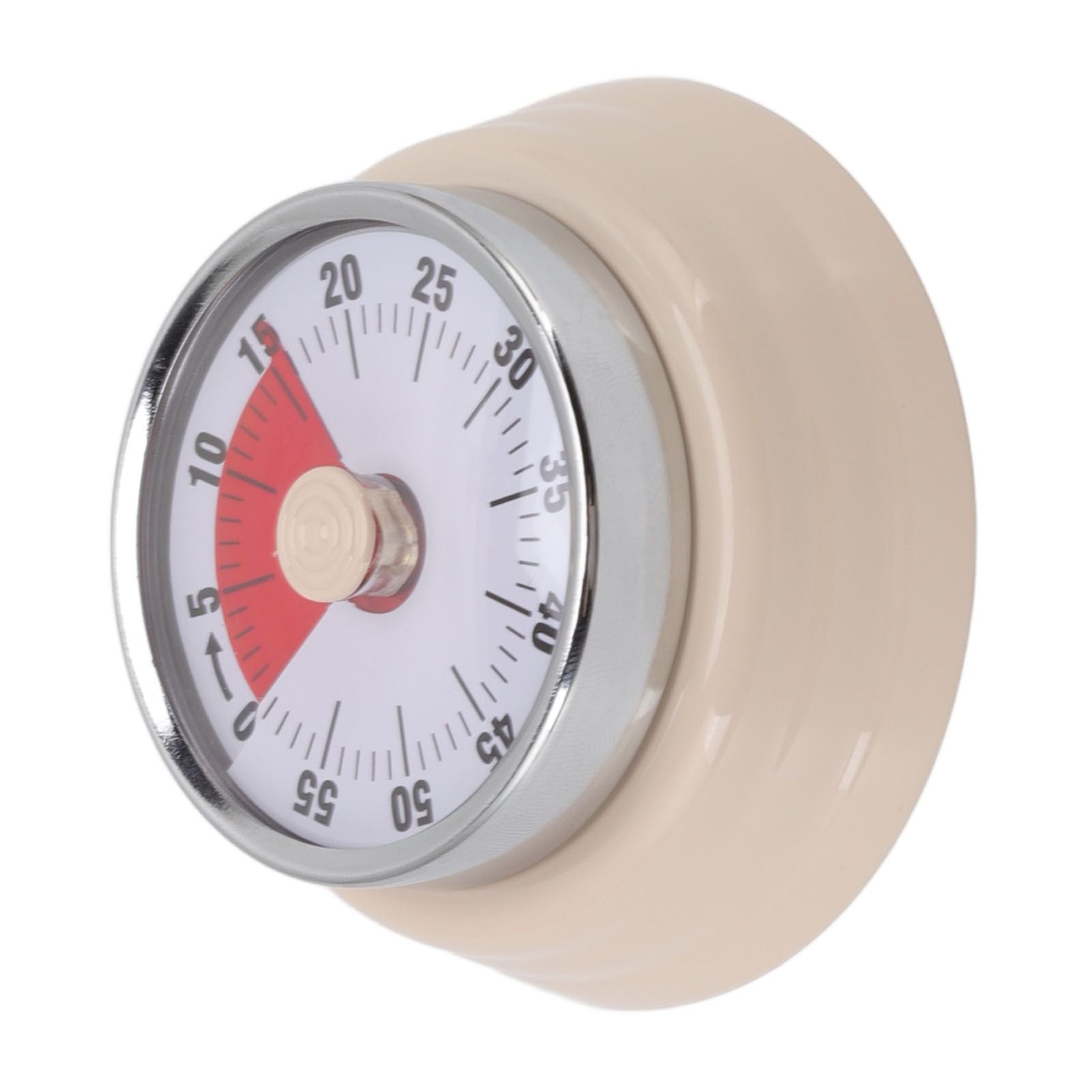 Magnet Circular Timer 60 Minute Visual Countdown Timer for Teachers Classroom Kids Homework Reading Adults Cooking Office Gym Beige