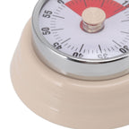 Magnet Circular Timer 60 Minute Visual Countdown Timer Beige