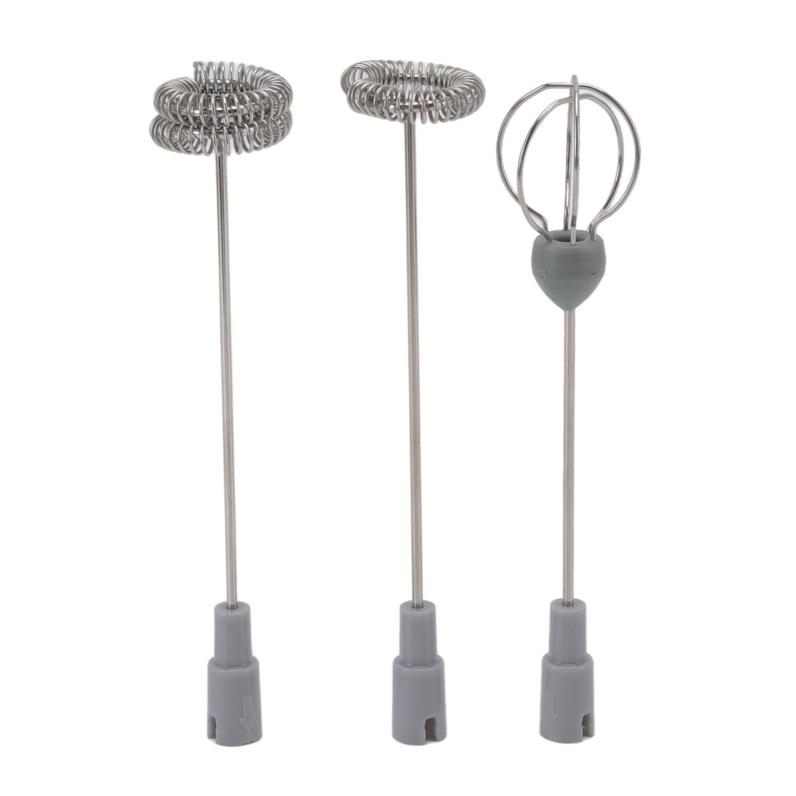 Electric Milk Frother Handheld Battery Operated Drink Mixer Portable Electric Eggbeater with Stainless Steel Whisk