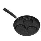 3 Cups Egg Hamburger Pan Metal Iron Heating Evenly Egg Cooker Pan