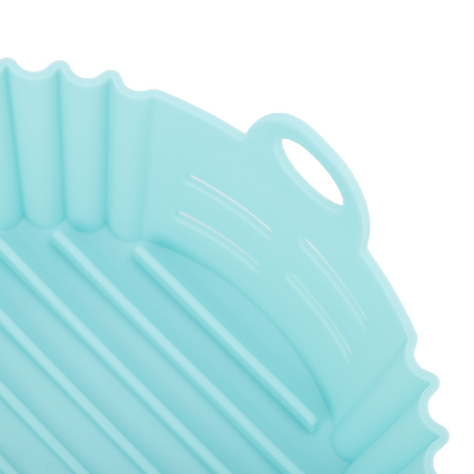 Fryer Silicone Liner Heat Resistant Elastic Washable Food Grade Reusable Fryer Basket for Cooking Blue