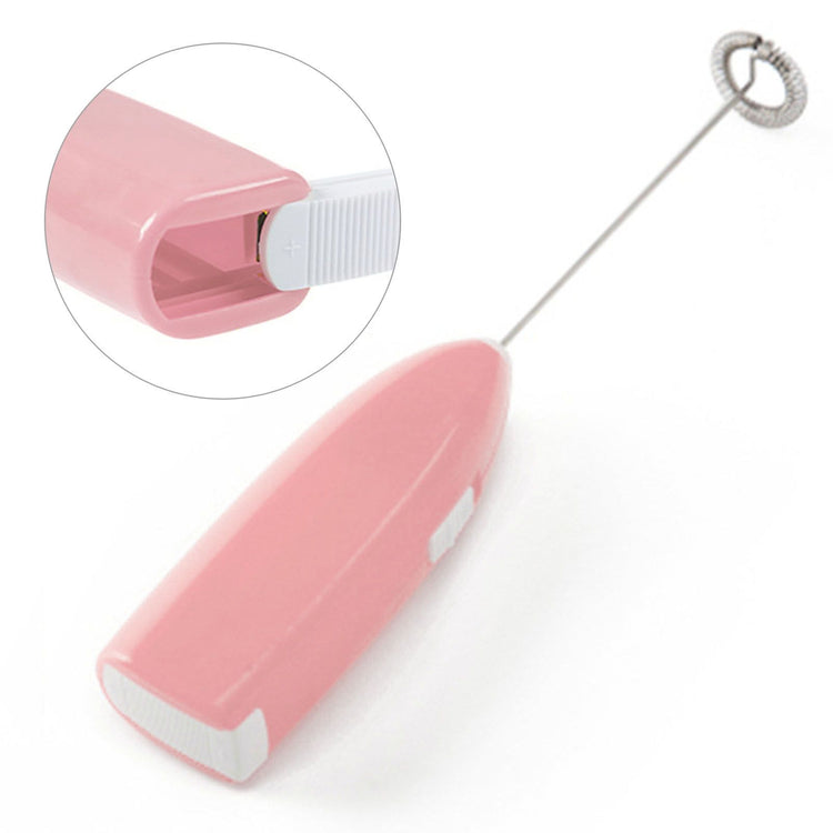 Cordless Electric Hand Mixer Battery Powered Small Plastic Metal Household Hand Mixer for Home Hotel Pink - Flavour Fushion Cooking Shop