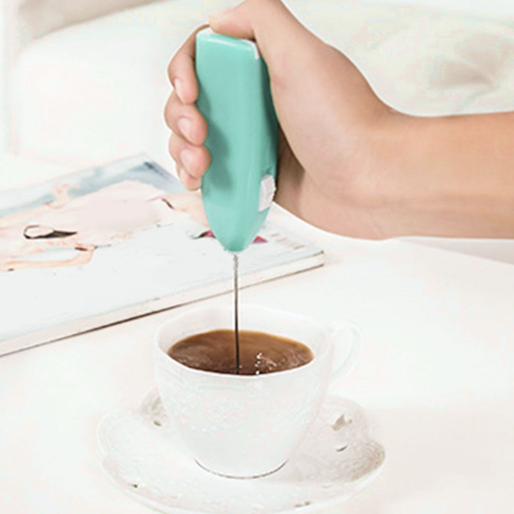 Cordless Electric Hand Mixer Battery Powered Small Plastic Metal Household Hand Mixer for Home Hotel Blue