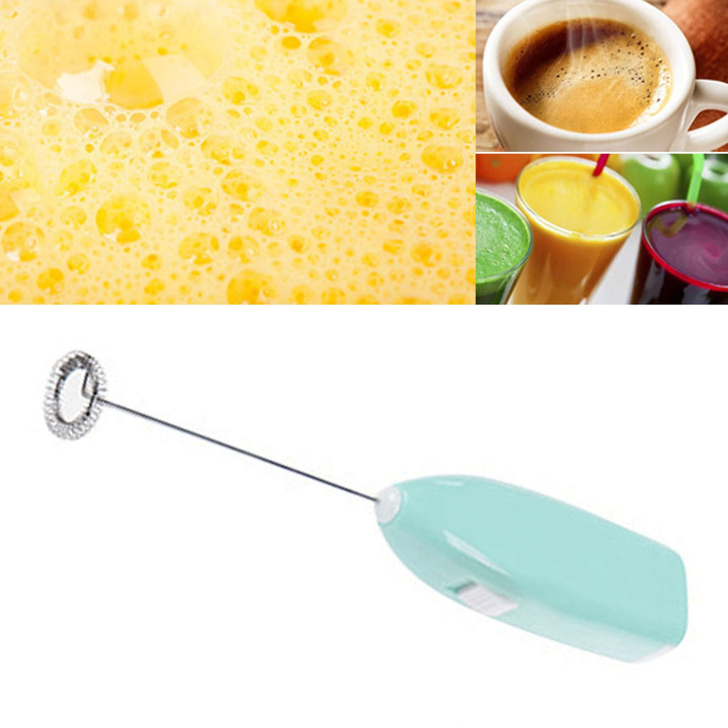 Cordless Electric Hand Mixer Battery Powered Small Plastic Metal Household Hand Mixer for Home Hotel Blue