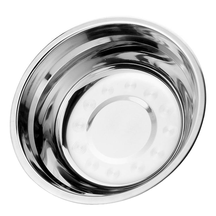 26cm Stainless Steel Basin Mixing Bowl Thicken Heavy Duty Deeper Edge Mirror Finish Salad Bowl - Flavour Fushion Cooking Shop