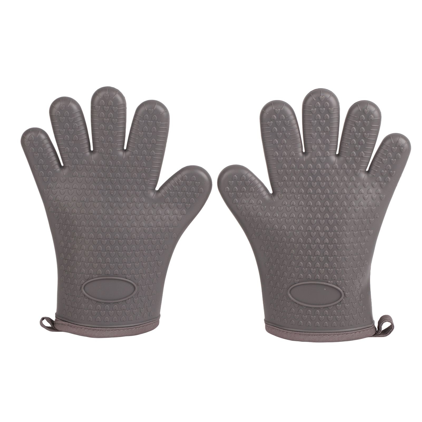 Heat Resistant Gloves Grilling Gloves Anti Scalding Silicone Oven Gloves for Kitchen Cooking Baking