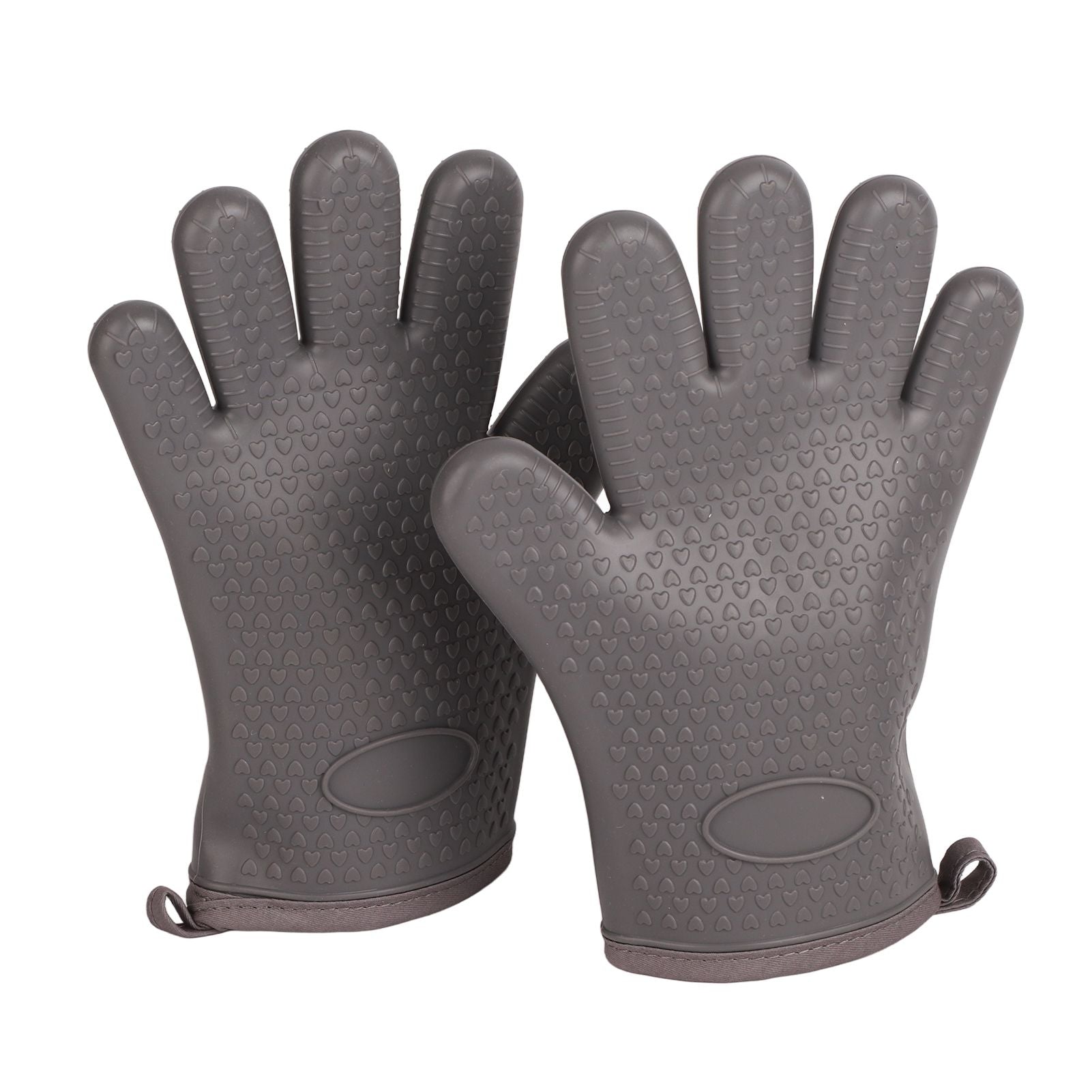 Heat Resistant Gloves Grilling Gloves Anti Scalding Silicone Oven Gloves for Kitchen Cooking Baking