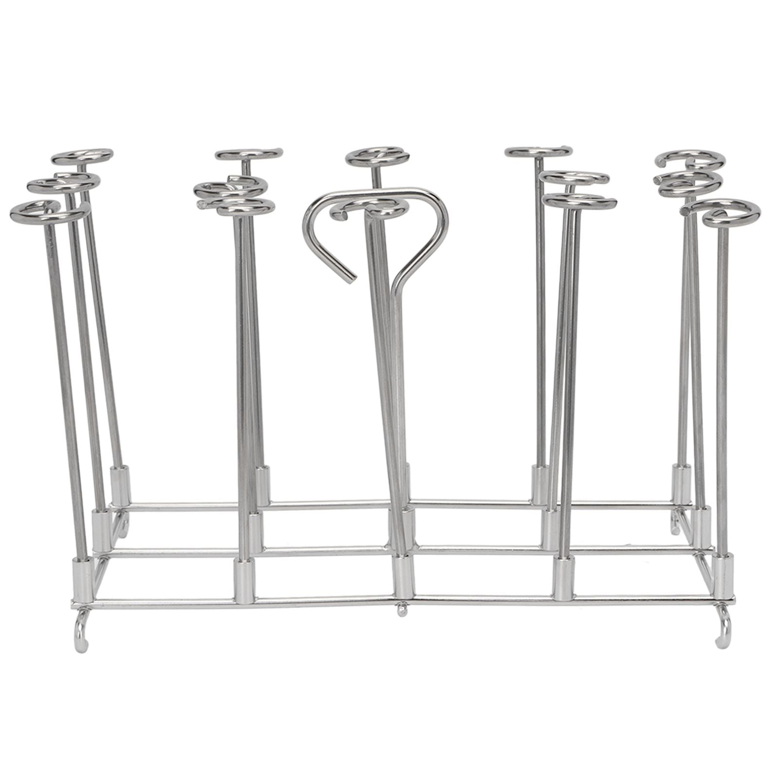 Fryer Skewer Stand Uniform Cooking Rust Resistance Stainless Steel Vertical Skewer Stand for Chicken Meat