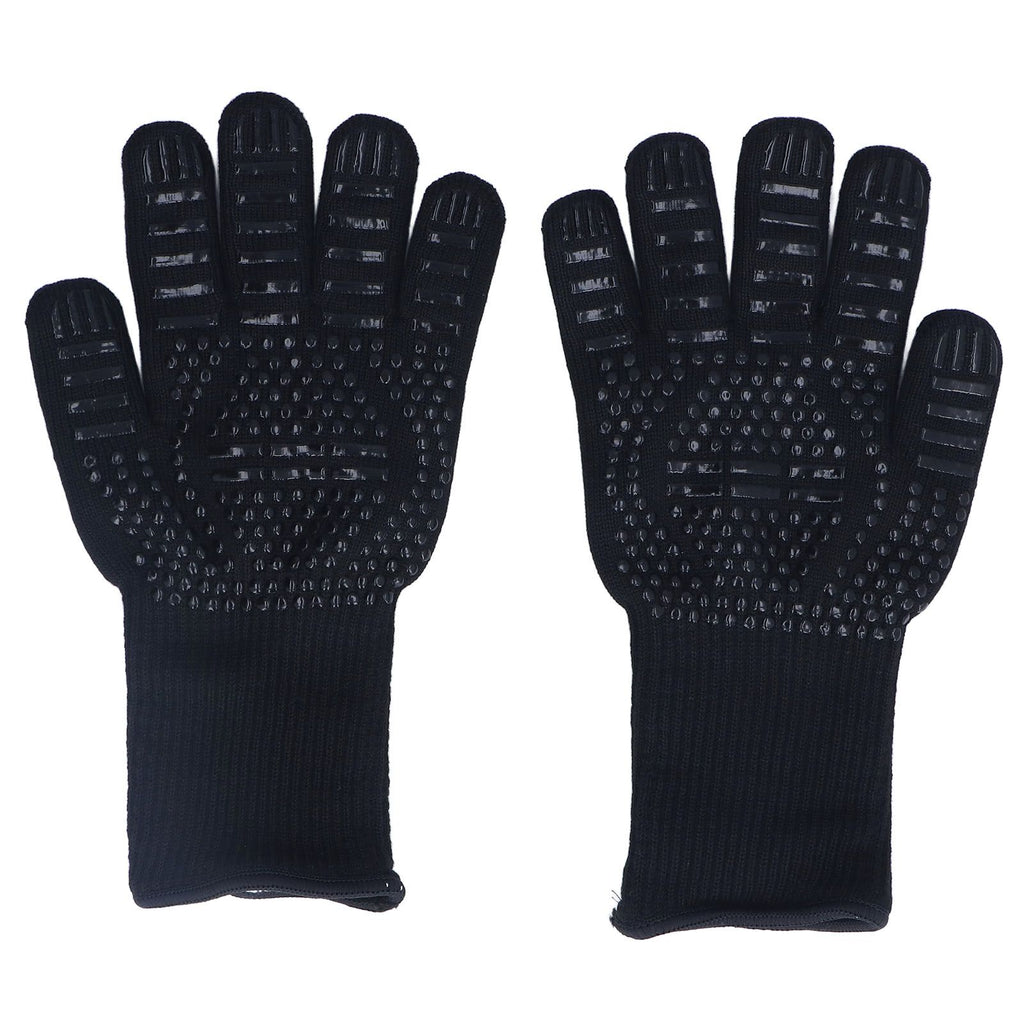 Heat Resistant Gloves 500℃ 31cm Hot Proof Mitts Cooking Tool for BBQ Oven Welding