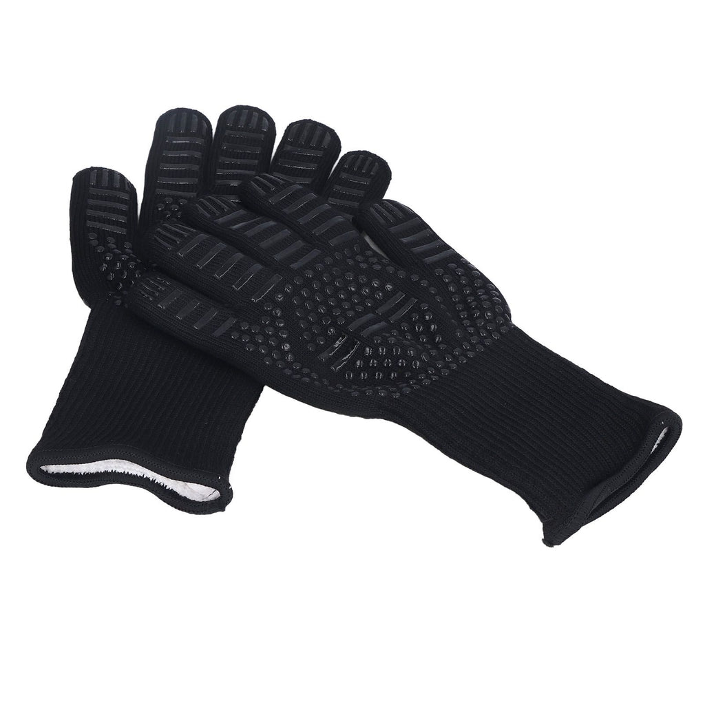 Heat Resistant Gloves 500℃ 31cm Hot Proof Mitts Cooking Tool for BBQ Oven Welding