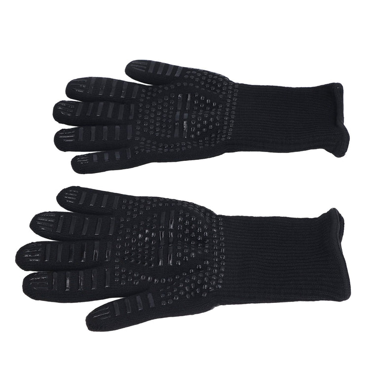 Heat Resistant Gloves 500℃ 31cm Hot Proof Mitts Cooking Tool for BBQ Oven Welding - Flavour Fushion Cooking Shop