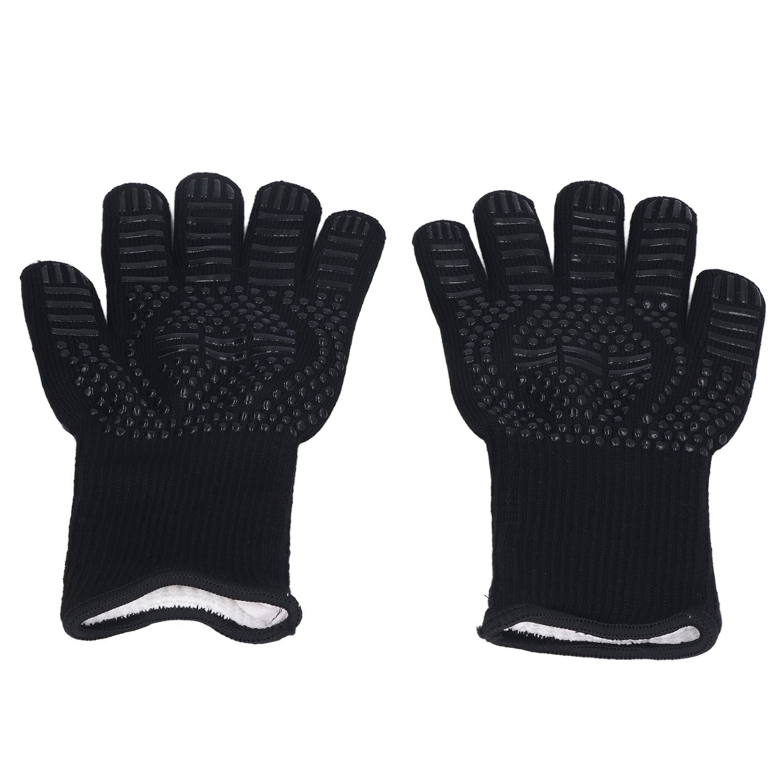 Heat Resistant Gloves 500℃ 31cm Hot Proof Mitts Cooking Tool for BBQ Oven Welding