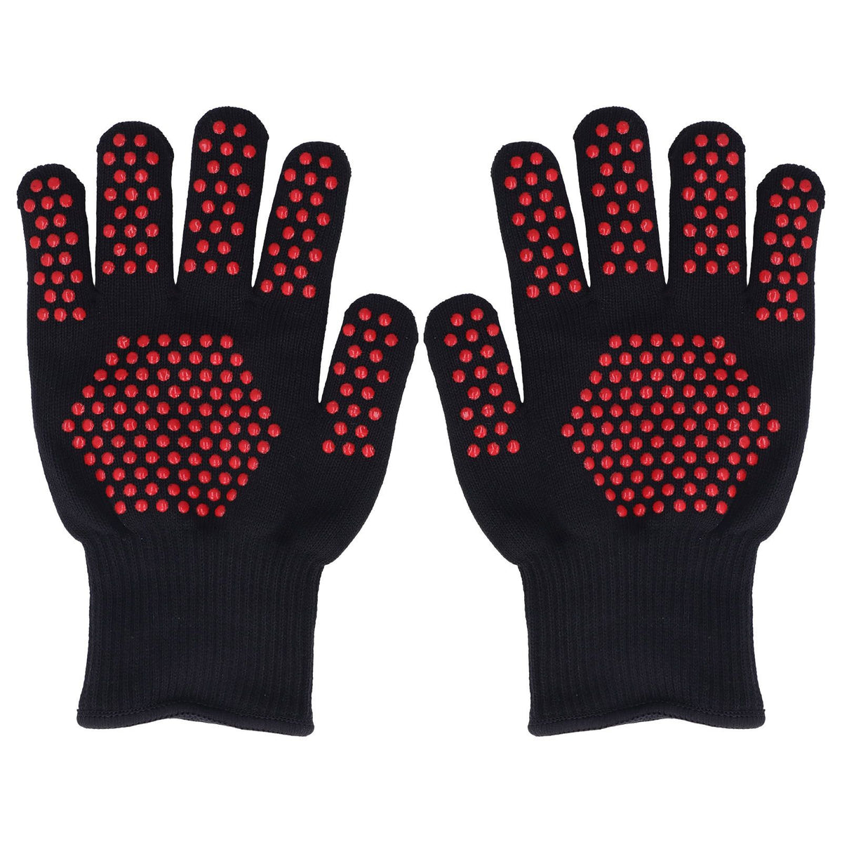 Heat Resistant Gloves 25cm Separate Fingers Hot Proof Mitts Cooking Tool for BBQ Welding - Flavour Fushion Cooking Shop