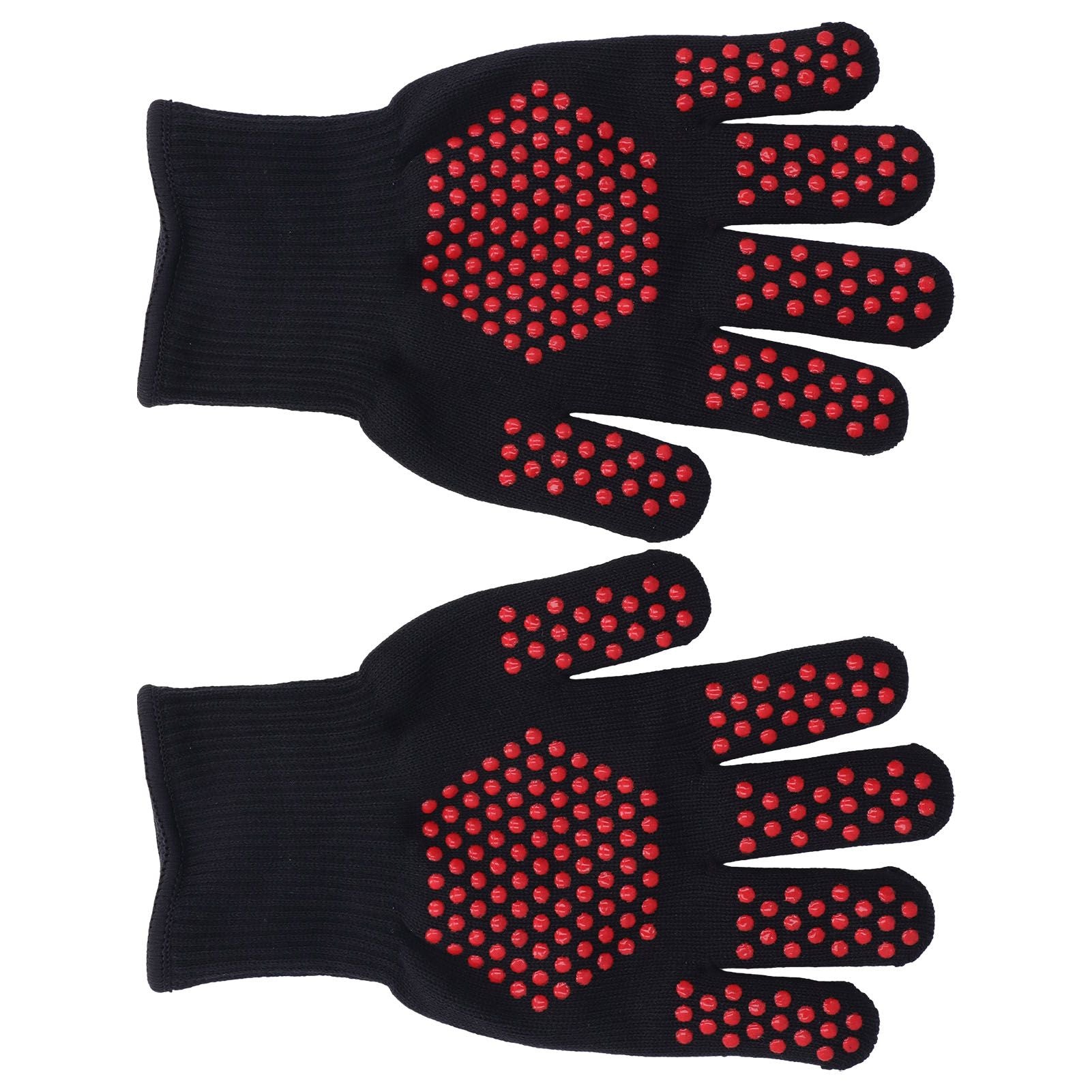 Heat Resistant Gloves 25cm Separate Fingers Hot Proof Mitts Cooking Tool for BBQ Welding